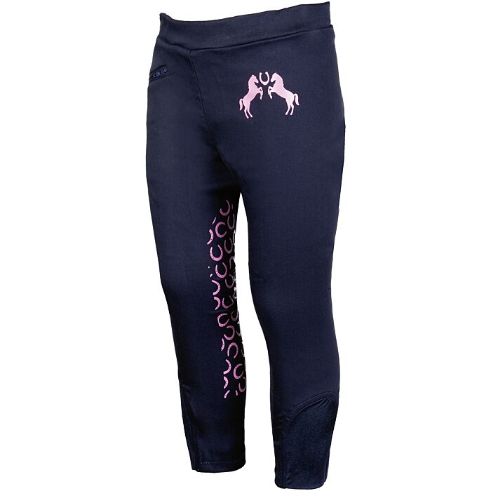 HKM Girls Riding Leggings - Funny Horses